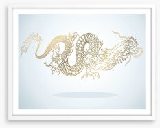 Golden dragon Framed Art Print 37547923