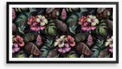 Bromeliad blooms Framed Art Print 380650822