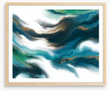 Ocean drift Framed Art Print 383376629