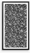 Swirls and curls Framed Art Print 383378750