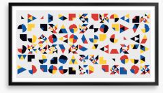 Mondrian madness Framed Art Print 384985986