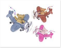 Teddy Bears Art Print 386813263
