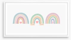 Rainbows Framed Art Print 389626353