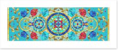Stained Glass Art Print 390558036