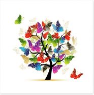 Butterfly tree Art Print 39097652