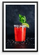 Bloody Mary time Framed Art Print 391165344