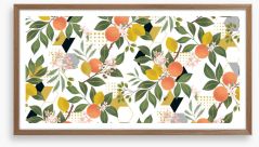 Oranges and lemons Framed Art Print 393048608