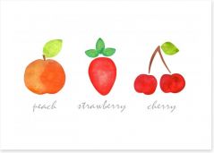 Summer fruits Art Print 39590064