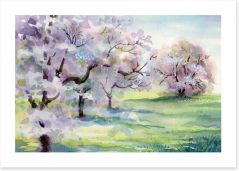 Blooming apple trees Art Print 39813991