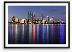 Perth light reflections Framed Art Print 39826631