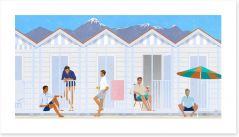Beach House Art Print 399283408