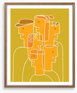 Cubism people Framed Art Print 40258799