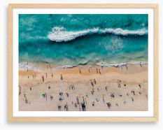 Scarborough Beach shadows Framed Art Print 402778148