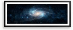 Galaxy glow panorama Framed Art Print 404815811