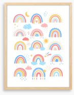 Rainbows Framed Art Print 404933949