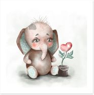 Elephants Art Print 404943651