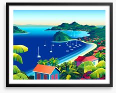That Caribbean coast Framed Art Print 406463575