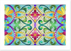 Stained Glass Art Print 406626967