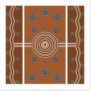 Aboriginal Art Art Print 40758003