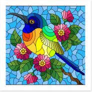 Stained Glass Art Print 408089019