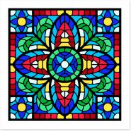 Stained Glass Art Print 408258478