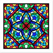 Stained Glass Art Print 408258522