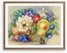 The flower basket Framed Art Print 40854763