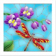 Stained Glass Art Print 408612999