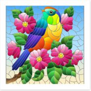 Stained Glass Art Print 409170303
