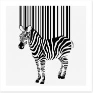 Barcode zebra Art Print 41203787