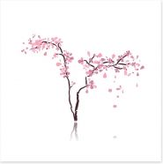Sakura silhouette Art Print 41237102