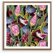 Songbirds of spring Framed Art Print 413342883
