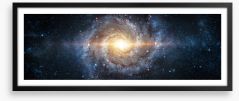 Spiral galaxy panorama Framed Art Print 414358390
