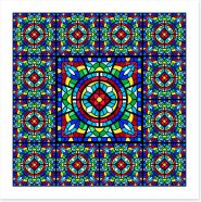 Stained Glass Art Print 416333416