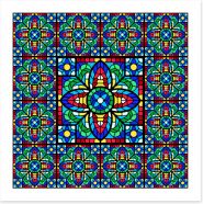 Stained Glass Art Print 416333595