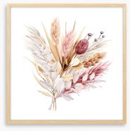 Pampas grass blush Framed Art Print 416671576