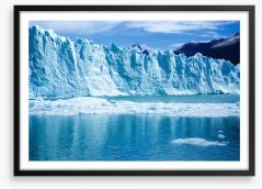 Glaciers Framed Art Print 416825505