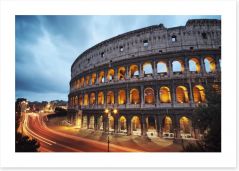 The Colosseum at dusk Art Print 41743139