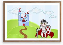 Knights and Dragons Framed Art Print 41811554