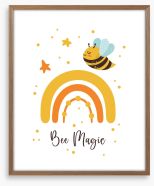 Bee magic Framed Art Print 419052556