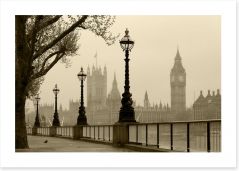 Westminster through the fog Art Print 41947981