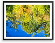 Reflections of fall Framed Art Print 419953911