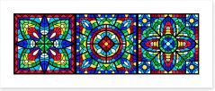 Stained Glass Art Print 420842555