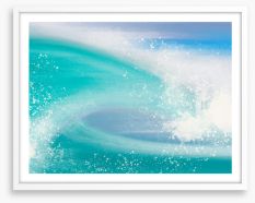 Sea swirl III Framed Art Print 420933411