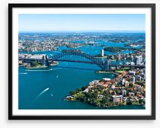 Majestic Sydney Harbour and Bridge Framed Art Print 42193631