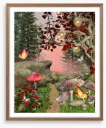The enchanted forest Framed Art Print 42492244