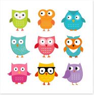 Owls Art Print 42669008