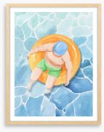 Lazy river Framed Art Print 427349271