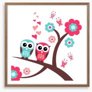Owl love you forever Framed Art Print 42911740