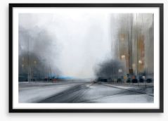 The empty street Framed Art Print 429213391